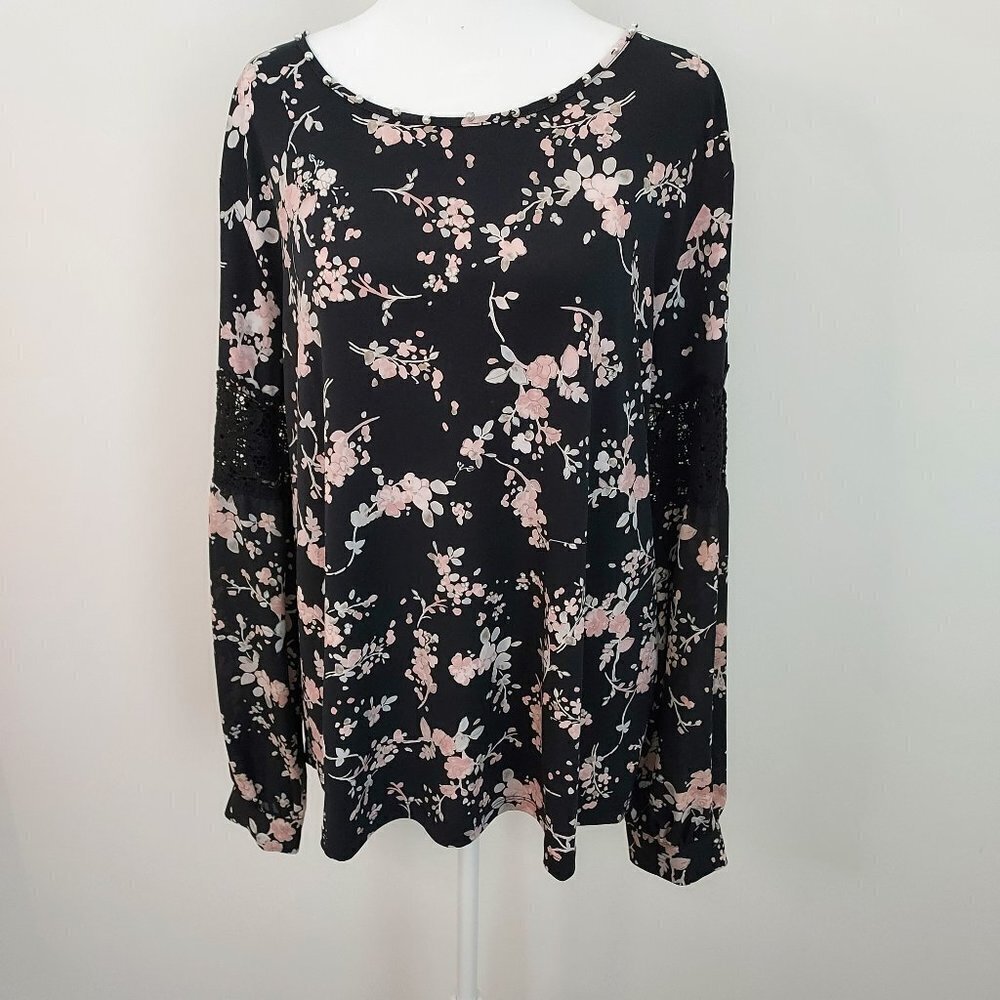 Karl Lagerfield Long Sleeve Blouse NWT